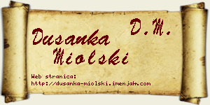 Dušanka Miolski vizit kartica